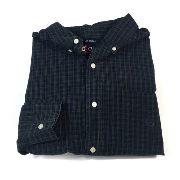 BF77 Chaps Ralph Lauren Preppy Button Shirt L - Picture 1 of 5